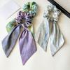 Hair Tie for Women, Silk-Like Fabric Soft Touch Hair Rope, Artistic Oil Painting Print Hair Band for Low Ponytail Versatile Hair Accessories