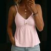 2026 Summer New European and American Style Cross-border Independent Station V-neck Solid Color Sling Vest Women's Casual Versatile Top