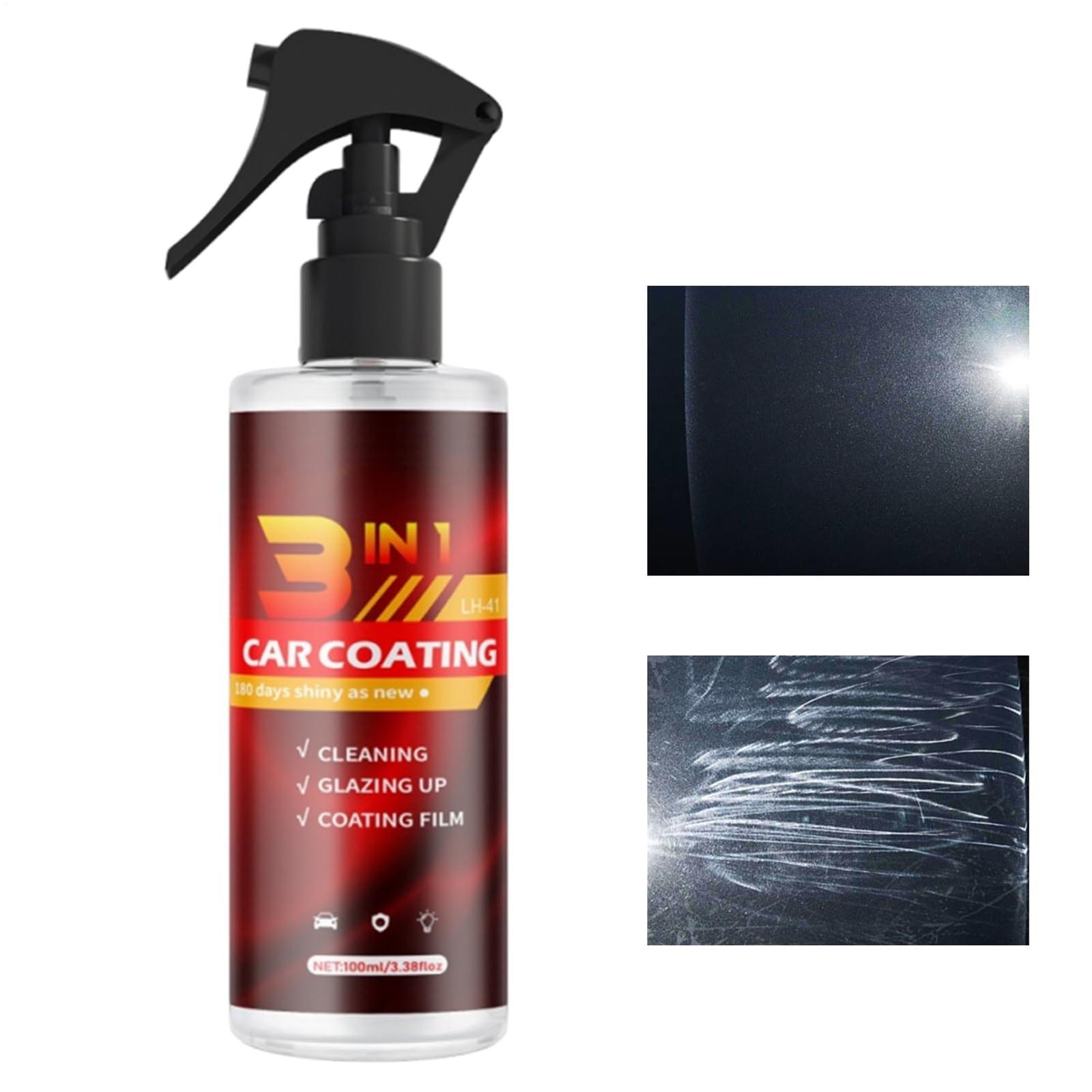 

Car Coating Spray 100ml, Weather-Resistant Cleaning And Tool, High-Gloss Finish For Automobile Detailing, Long-Lasting Glass, Body Restoration Suppli One Size