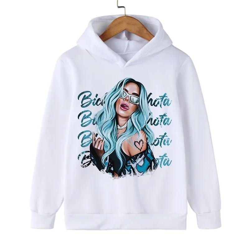 Lustiger Kinder-Hoodie Mañana Sera Bonito Karol G Bichet Muster Bedruckt Lässiger Bequemer Hoodie