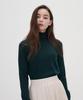 210 Edit Women'S Cashmere Blended Turtleneck Knit [Dark Green]_Zz4Sw012