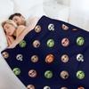 Moodle pattern, PZ Throw Blanket Luxury Thicken Plaid on the sofa manga Weighted Blankets