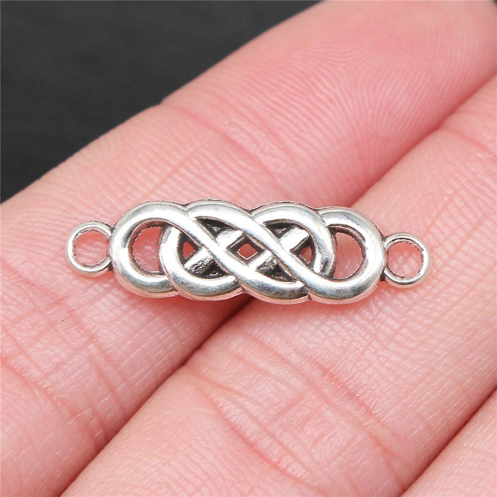 Accessories Parts Infinity Heart Love Connector Minimalist Jewelry Components QA027