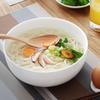 Remec Bone China Pure White Floral Bowls