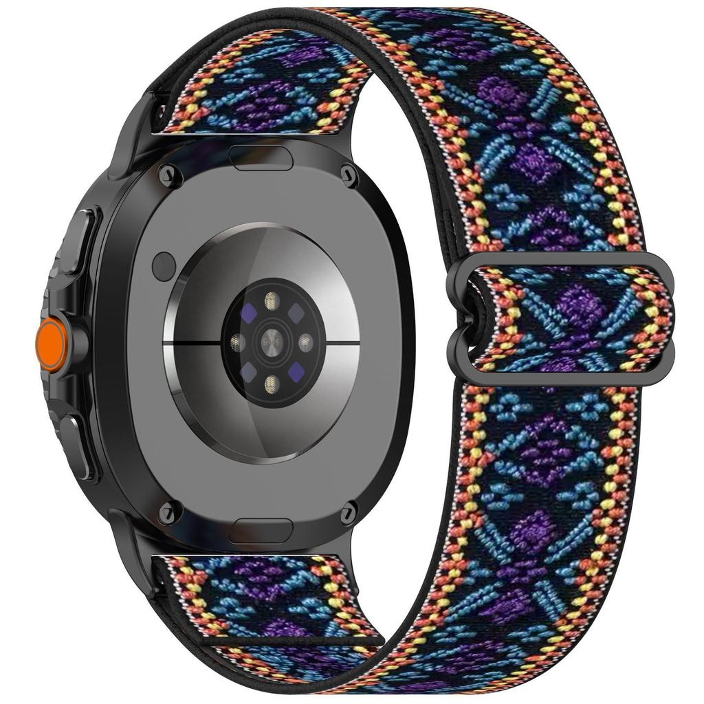 Nylon Uhrenarmband für Samsung Galaxy Watch8 44mm/40mm/Watch8 Classic 46mm Elastisches Armband