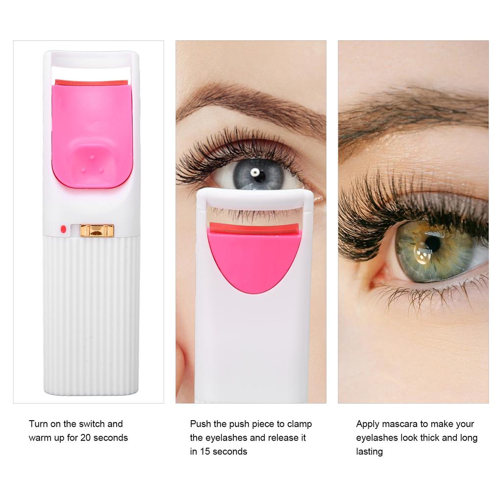 Heated Eyelash Curler 40 ° Constant Temperature Quick Preheating Persistent Styling Heated Lash Curler
