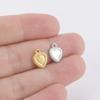 Fashion Love Heart Charms Stainless Steel Gold DIY Pendant for Earring Necklace Bracelet Jewelry Making