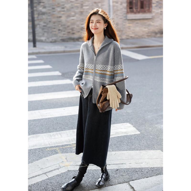 Mokana Fair Isle Jacquard Knitted Cardigan