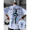 Stylish Mens Short Sleeve T Shirt with All Over Print Perfect for Summer Season Soft and Smooth Texture Relaxed Fit Tee