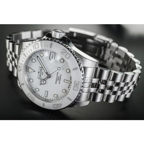 Davosa Ternos Medium Amaranto Automatic Watch, Swiss Made, Silver, 166.195.01, Men's