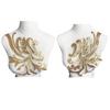 Gold Silver Red Sewing Supplies 40*19CM Bodice Applique Fabric Fashion Elegant Sequin Patches