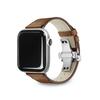 Egadeun Apple Watch D-Buckle Classic Leather Strap Brown