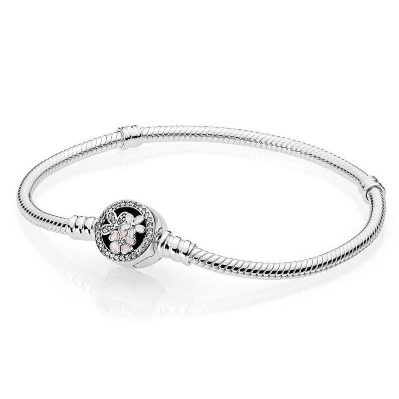 Heart Snake 925 Chain Bracelet Flower Tree Clasp Femme Love Bracelet Decoration Bangle Trinkets For Women Jewelry Gift