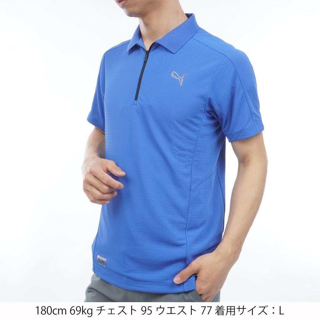 Golf Shadowcat ZIKU Polo Shirt [Puma] Half-Zip S/S (Short Sleeve) _63794002_Royal Sapphire_M