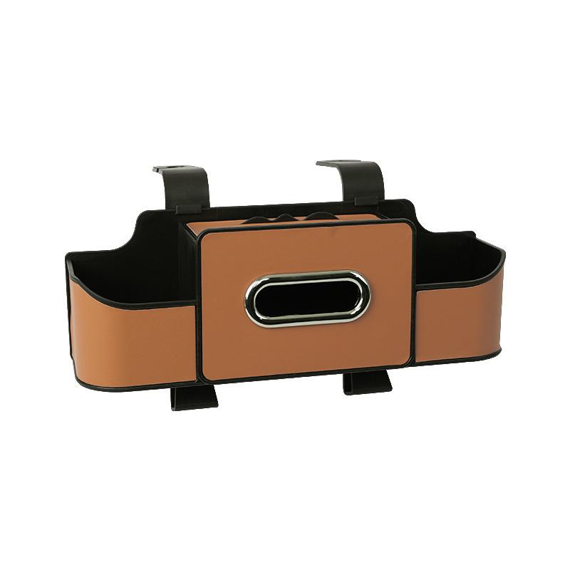 Auto Backseat Organizer for Auto Interior 7 In 1 Car Seat Back Cup Holder Storage Box Tissue Box with Hook Car Phone Holder