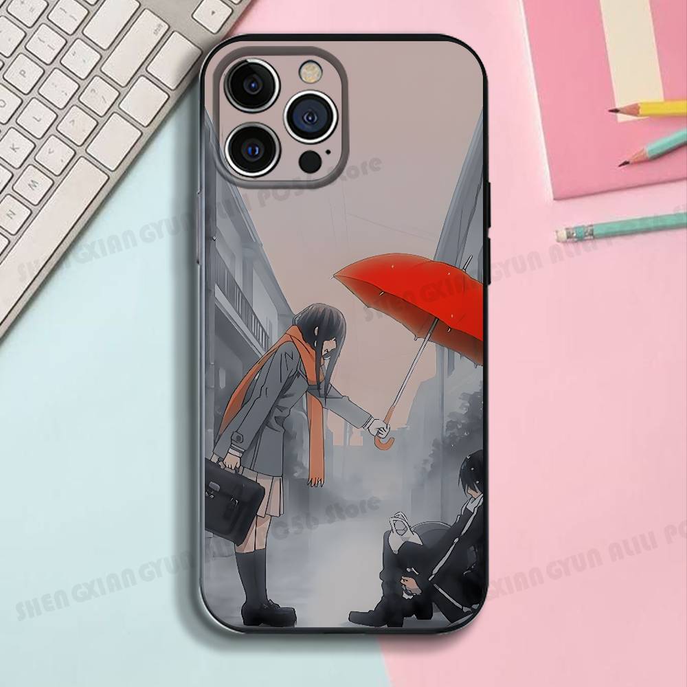 Anime Y-Yato H-Hiyori Y-Yukine Black Phone Case For IPhone 17 16 15 14 13 12 13 12 11 Pro Max Plus X XR Silicone Soft Back Cover