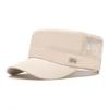 Men's Summer Sun Protection Visor, Mesh Breathable Cap, Flat Top Military Cap, Quick-drying Baseball Cap, Outdoor Sports Cap