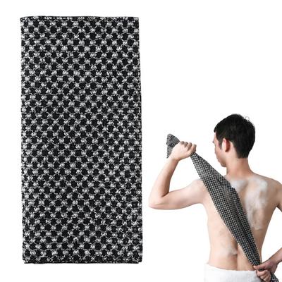 1/4 Pièces Serviette de Bain Exfoliante Japonaise Double Face Nettoyage Profond Forme Rectangulaire Longue Bain