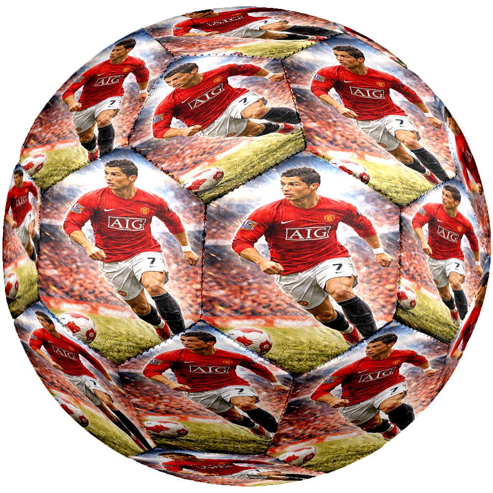 Ronaldo's Celebration Moment Size 5 Soccer Ball Machine Sewn Indoor/Outdoor Training and Matches Sports Enthusiast Gifts