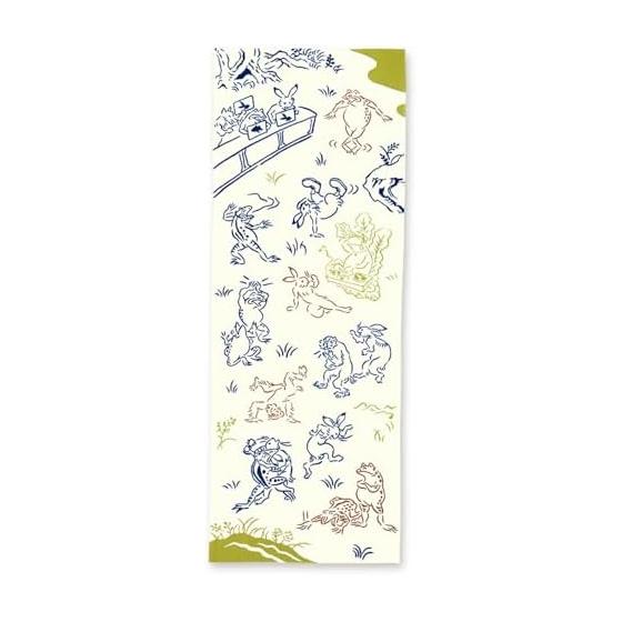 Miyamoto Towel Kenema Chusen Tenugui: Choju-Giga Breakdance (Approx. 33x90cm, Made In Japan) - Traditional Japanese Craftsmanship, Hand-Dyed, Soft