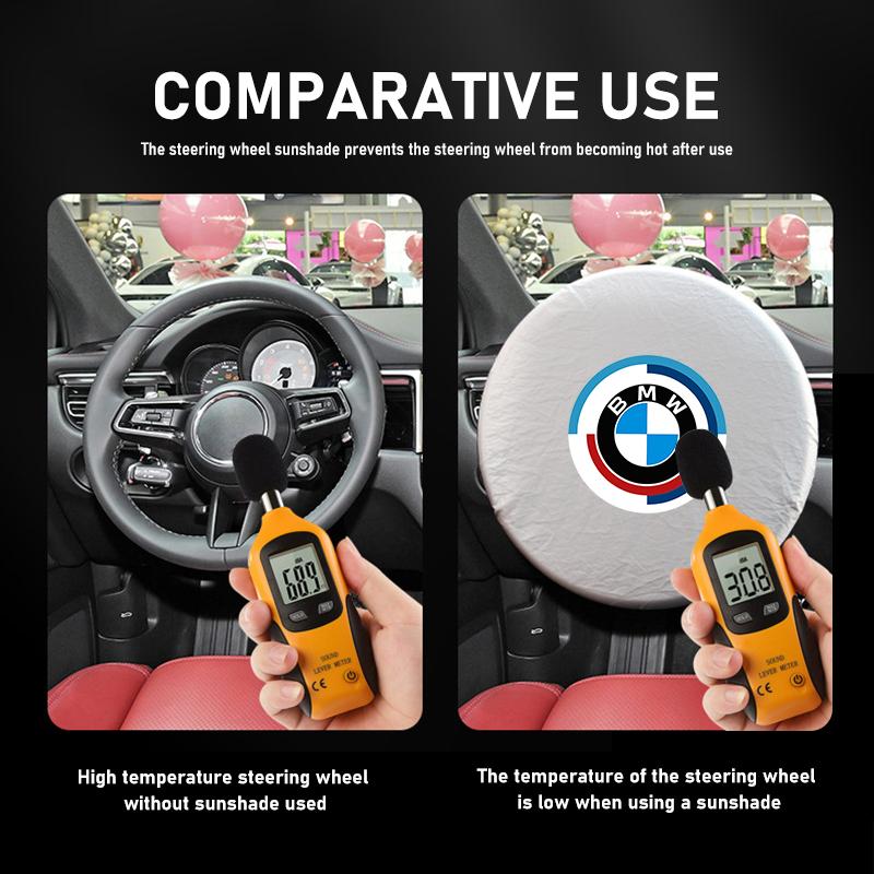 Foldable Car Steering Wheel Sun Shade Sun Protection Anti-uv Sunscreen For BMW M3 M5 E36 E39 E46 E60 E61 E64 E70 E71 E80 E85 E87