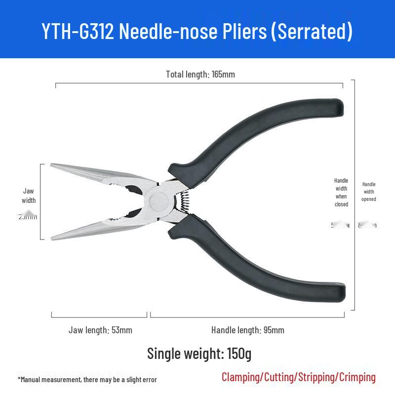 6-inch Diagonal Pliers: For Cutting Wire, Hard Plastic, and Steel