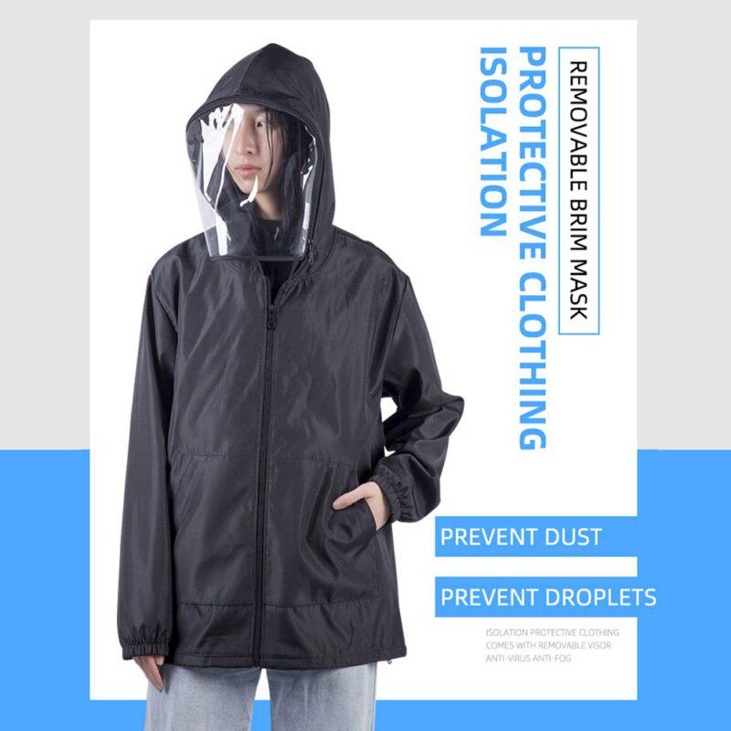 protective jacket with face shield