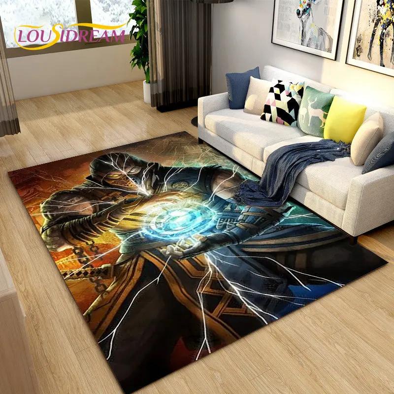 Street Fighter Retro Game Gamer Area Rug,Carpet Rug for Living Room Bedroom Sofa Doormat Decoration, Kid Play Non-slip Floor Mat