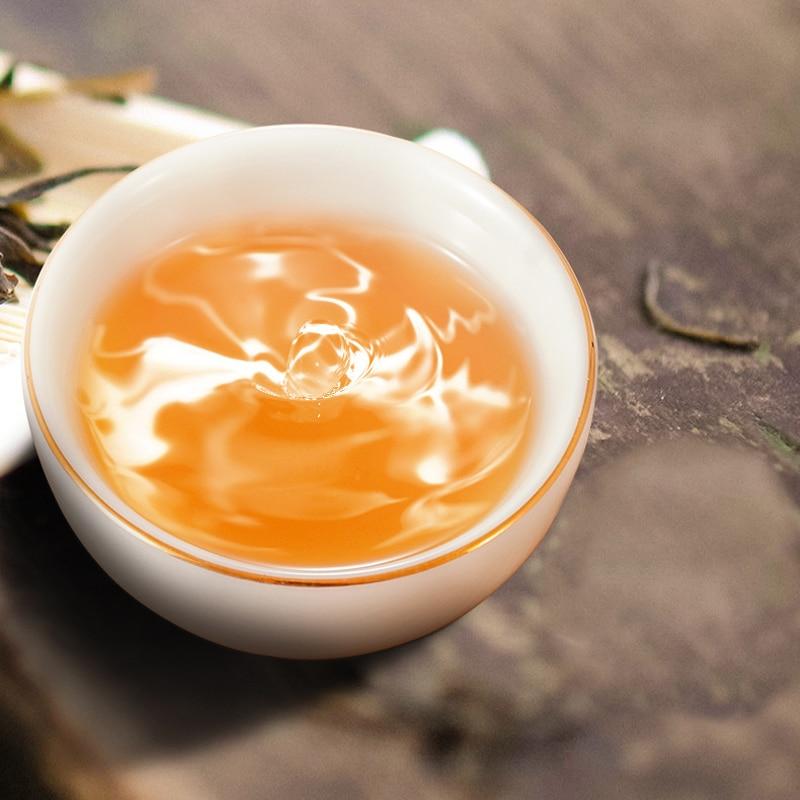 2018 Fuding Shou Mei Long Brow Tea White Tea Handmade Aged Bai Cha Cake 300g