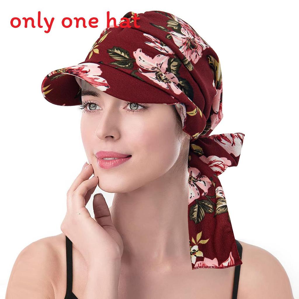 Wide Brim Headscarf Hat With Leopard Print And Floral Pattern Summer Style For Women And Men