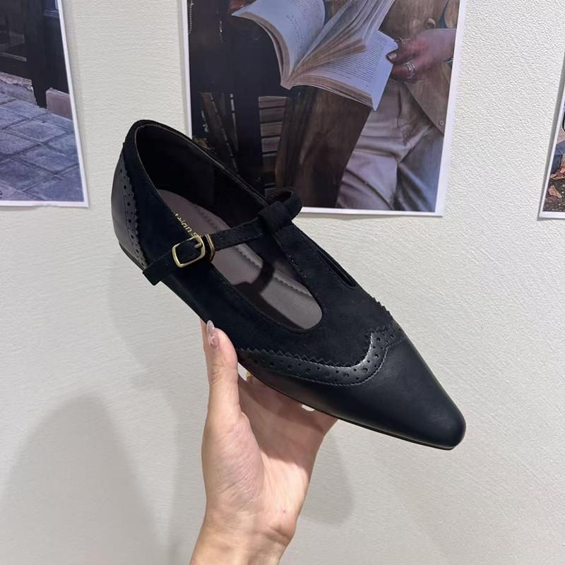 2025 Autumn Pointed Toe Women Flats Sexy Shallow Slip On Sandals Shoes Fashion Low Heel Ladies Elegant Dress Boat Shoes