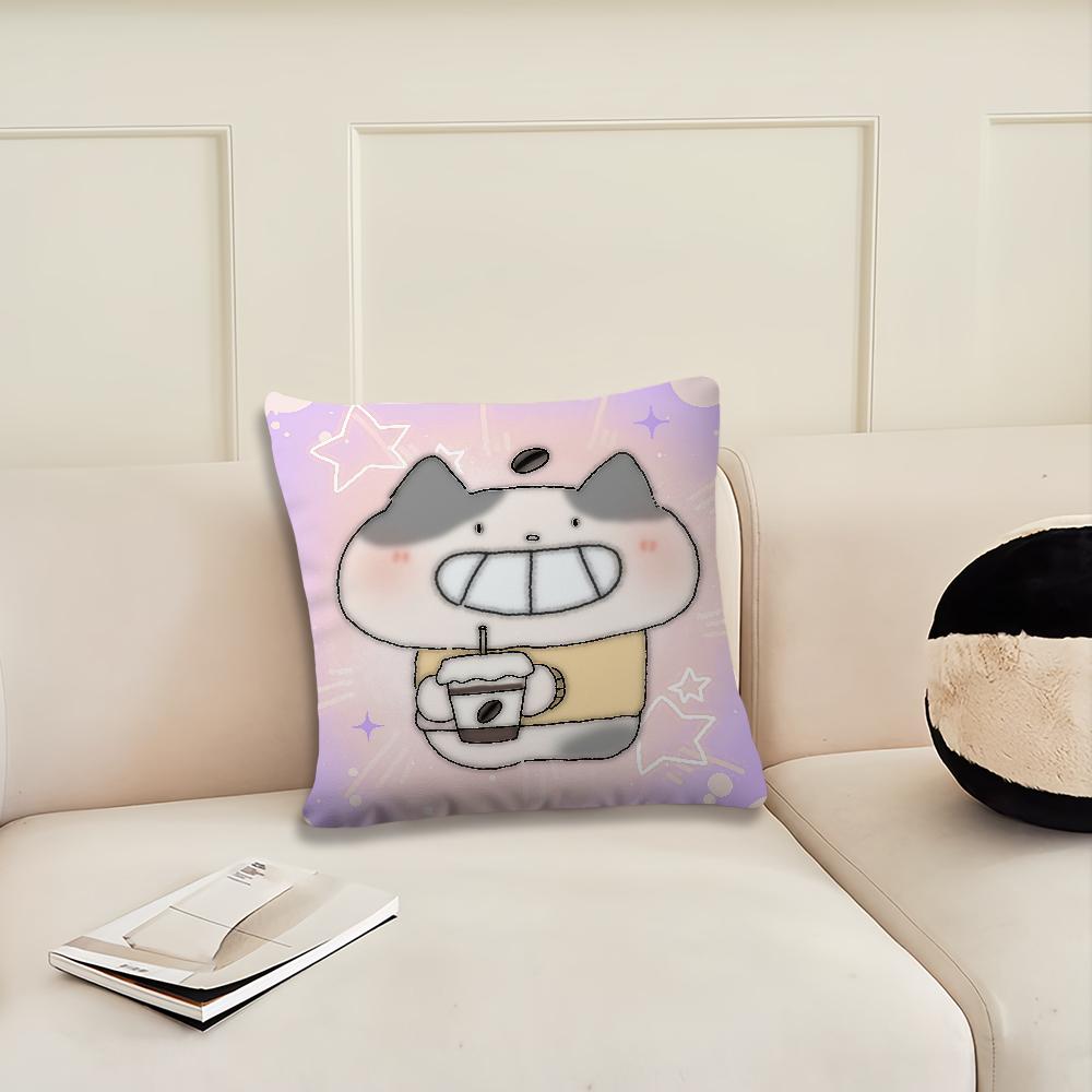 Cartoon Kitten Couple Cute cushion cover Pillow Cover Decoration Room Home Sofa living Office Car Nordic Simplicity