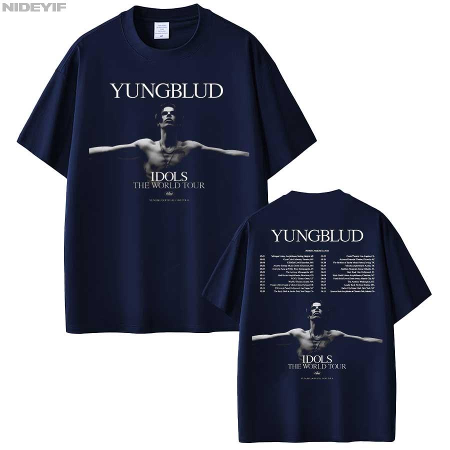 

Yungblud IDOLS One More Time World Tour T shirt for Men Women Hiphop Streetwear Oversized Tops 100 Cotton TShirt YBD23 S