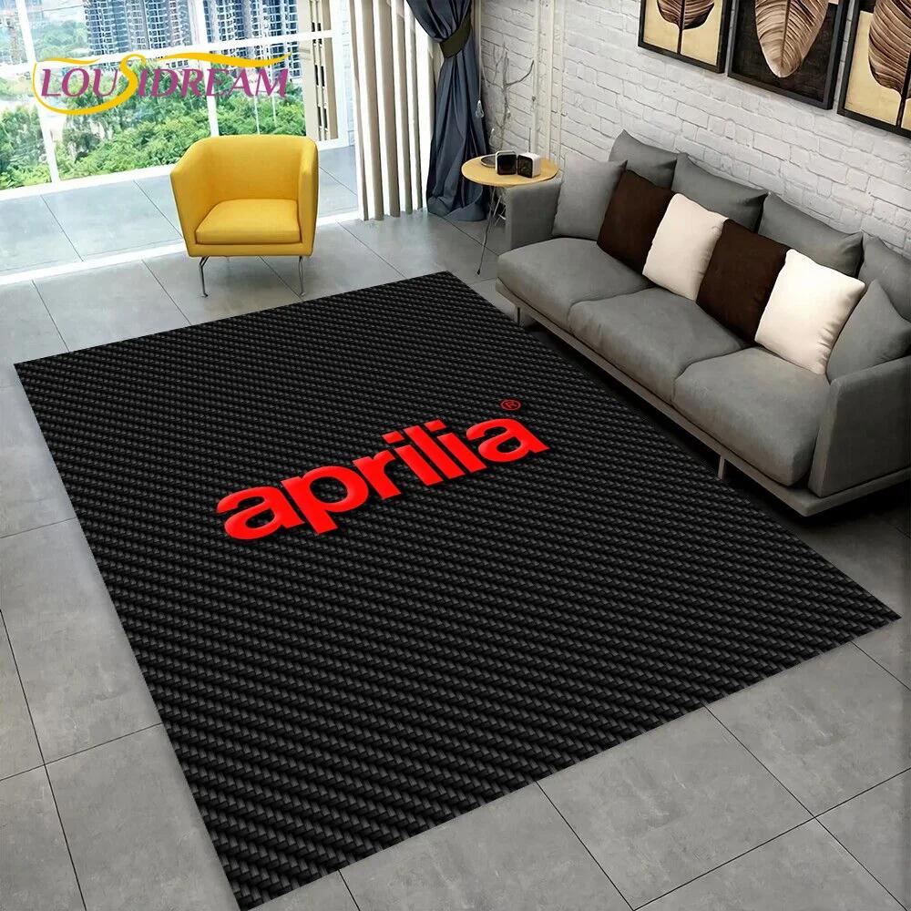 HD Aprilia Racing Motorcycle Logo Carpet Rug for Home Living Room Bedroom Sofa Doormat  Decor,kid Area Rug Non-slip Floor Mat 3D