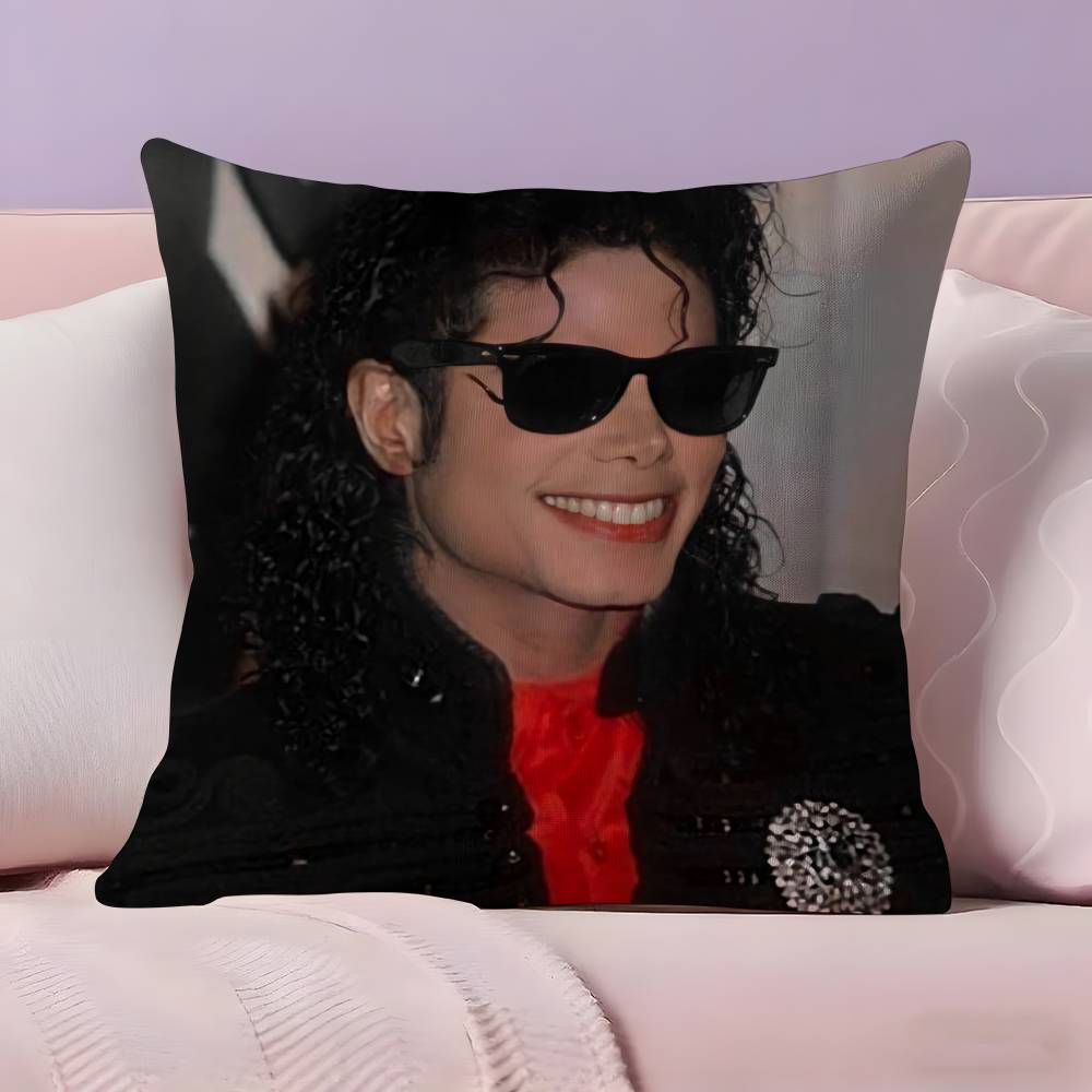 

Classic Singer M-Michael Jackson Pillow Case Pillowcase Ultra Soft Skin Friendly Fabric Cloud Like Comfort & Concealed Zipper 12x12Inch
