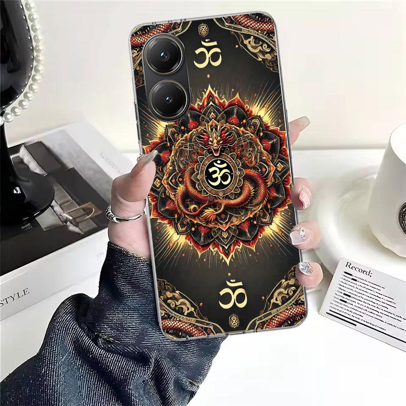 Mandala Chakra Insist Yoga Soft Phone Case For Xiaomi Redmi 15C 15 13C 13 Poco X5 X6 X7 F7 Ultra M7 12C 12 10 10C 9C 9A 9T 9 Fun