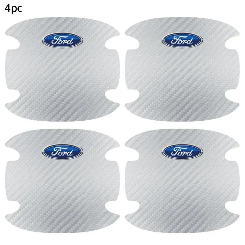 

Car Sticker 2025 Hot 4Pcs Car Door Handle Scratches Protective Sticker For Ford Focus 2 3 MK2 MK3 MK4Kuga Fiesta Ecosport MONDEO