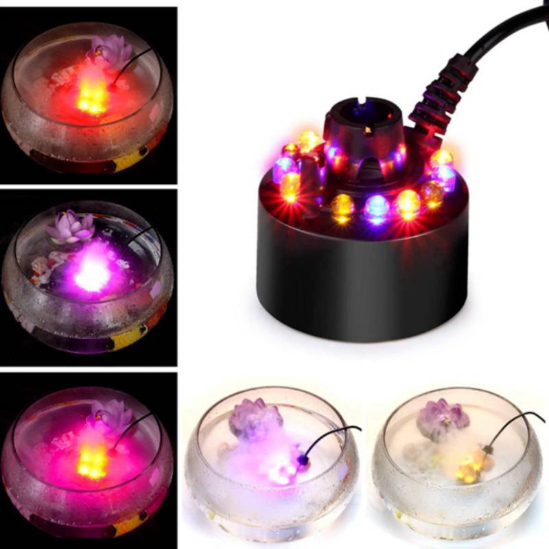Humidifier Parts Plastic 12led Lights Water Fountain For Home Use
