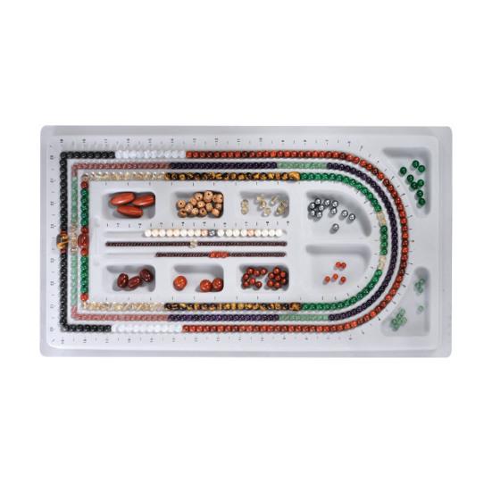 Bead Design Board DIY Jewelry Making Tray Flocked Bead Organizer