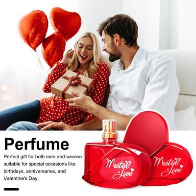 1 fľaša 50 ml Love Ladies Perfume Lasting Fragrance Trendy srdiečkový parfum na festivaly Valentín