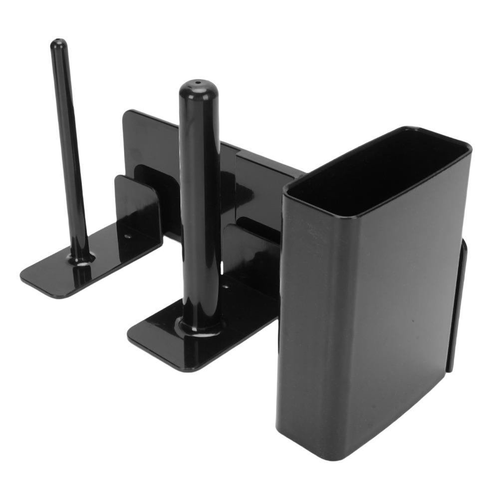 ABS Cup Dispenser Black Side Mounted Rack Durable Straw Organizer Slushie Machine