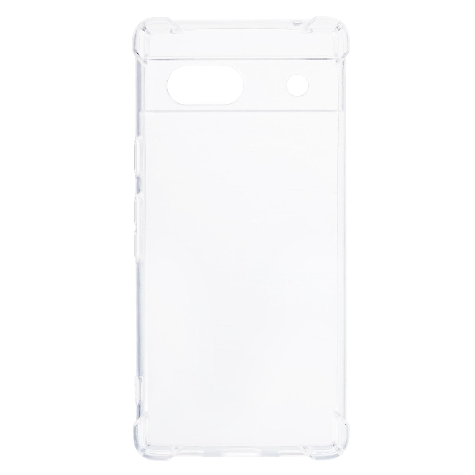 

For Google Pixel 7a Case Transparent Four Corner Drop-proof TPU Cover A