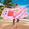 Dance Party With Peppa Beach Towel, Quick-drying, Easy to Care for, Suitable for Both Fitness and Beach Vacations,Sports Essential