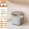 Rotatable Household Rice and Grain Storage Box: Insect & Moisture-Proof, Sealed, Compartmented Bucket