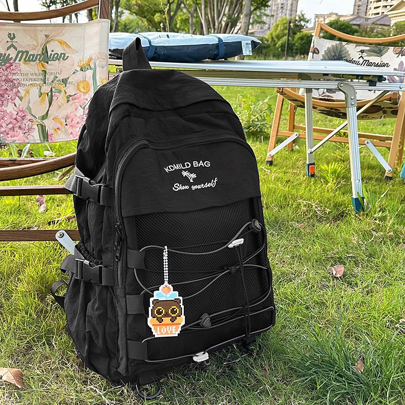 Schoolbag Japanese ins niche schoolbag male college student hiking backpack lightweight female junior high school student travel backpack