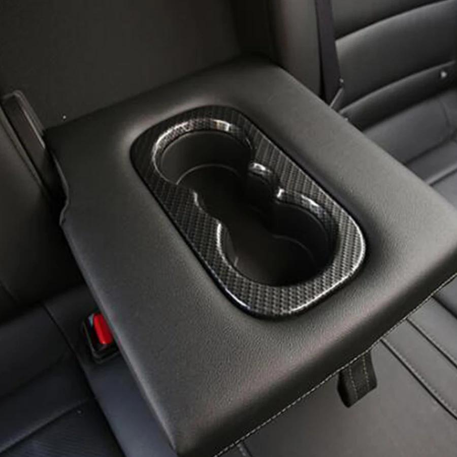Car Rear Water Cup Holder Protection Cover Trim Sticker for Renault Koleos for Samsung QM6 2017-2022 Stickers ABS Accessories