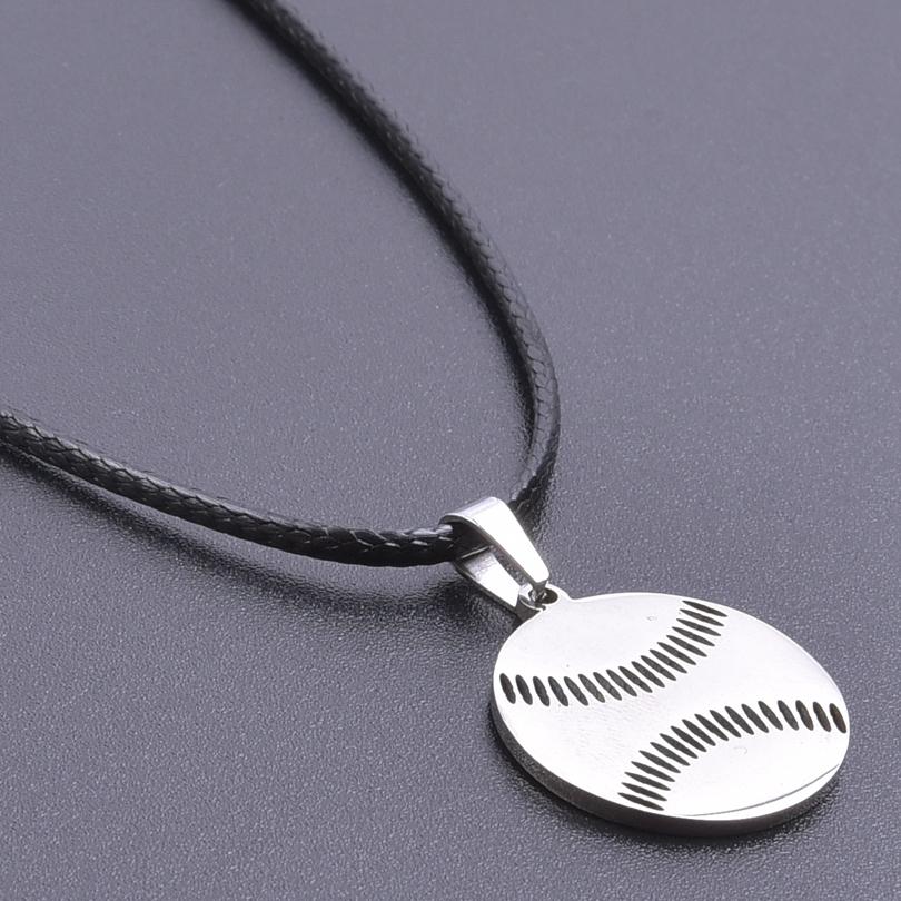 Football/Basketball Pendant Stainless Steel Necklace For Women Men Accessories Sports Charm Necklace Collares Para Mujer Jewelry