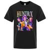 Huntrix Kpop Demon Hunters 2025 Summer Movie Graphic 100 Pure Cotton Printed Tshirt Men Women Aesthetic Fashion Oversized Y2k