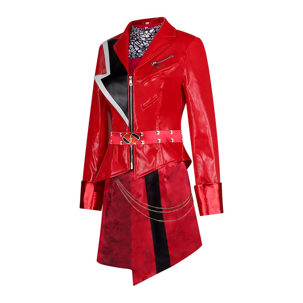 Cosplay Descendants 1 Dark Wonderland Little Red Cos Clothes Red Queen Red Princess Halloween Cosplay