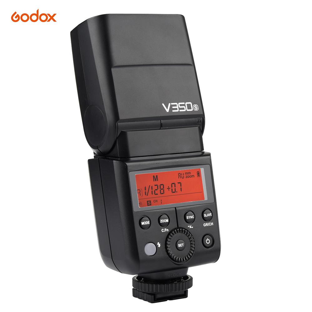 Godox V350S Kompaktní velikost 2,4G bezdrátového blesku Speedlite Master/Slave Fotoaparát Blesk TTL 1/8000s HSS